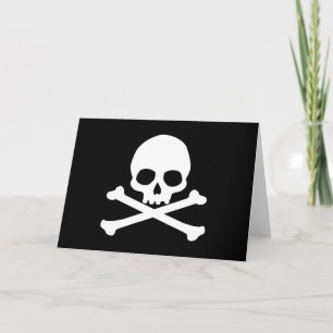 Simple Skull and Crossbones Card