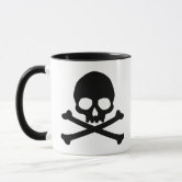 Pirate Skull and Crossbones Simple Modern Coffee Mug