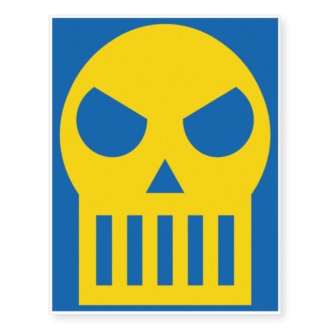 Simple Skull Temporary Tattoos (Front)