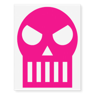 Simple Skull Temporary Tattoos