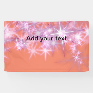 Simple sky blue glitt sparkle stars add your text banner