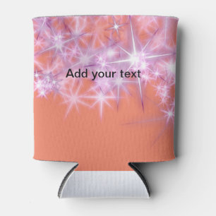 Simple sky blue glitt sparkle stars add your text can cooler