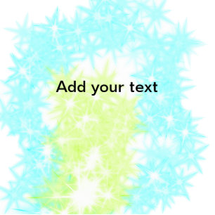 Simple sky blue glitt sparkle stars add your text cutout