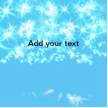 Simple sky blue glitt sparkle stars add your text  cutout<br><div class="desc">Design</div>