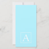 Simple Sky Blue Monogram (Front)