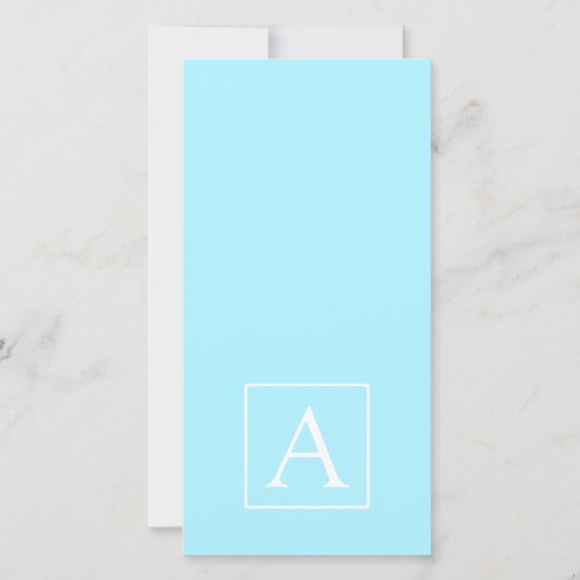 Simple Sky Blue Monogram (Front)