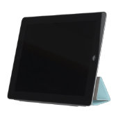 Simple Sky Blue Monogram iPad Smart Cover (Folded)