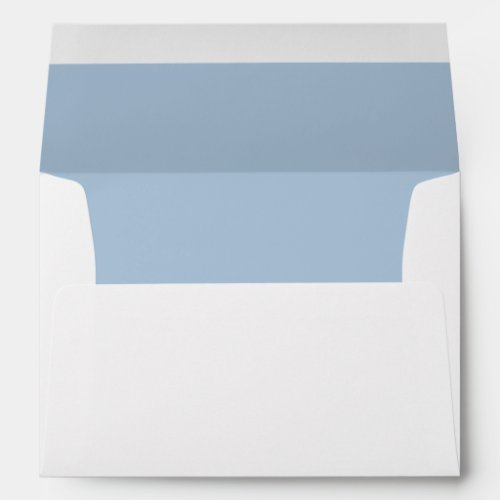 Simple Sky Blue Return Address Lined Envelope