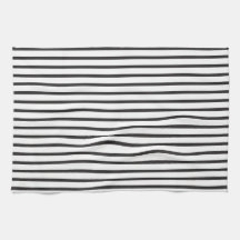 Simple Sleek Black and White Stripes