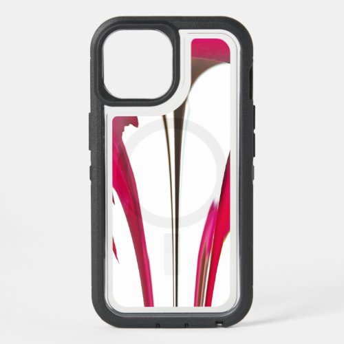 Simple sleek red rosy design iPhone 15 case