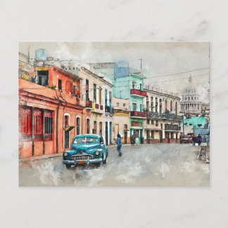 Simple Small Town Postcard