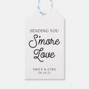 Simple S'more Love Wedding Favor Gift Tags