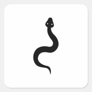 Simple Snake Square Sticker