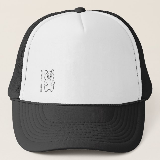 Simple Snow Beast Reviews Trucker Hat (Front)