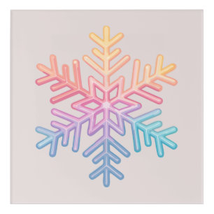 Simple Snowflake Acrylic Print