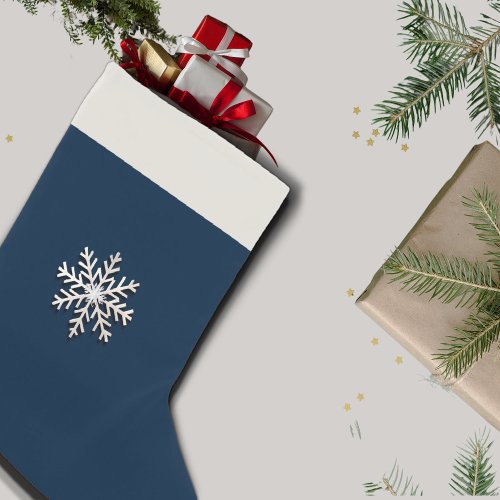 Simple Snowflake Christmas Stocking