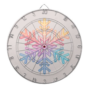 Simple Snowflake Dart Board