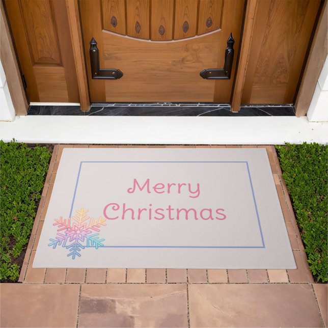 Simple Snowflake Doormat (Outdoor)