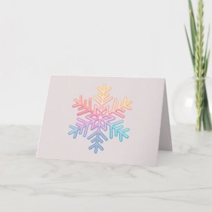 Simple Snowflake Holiday Card