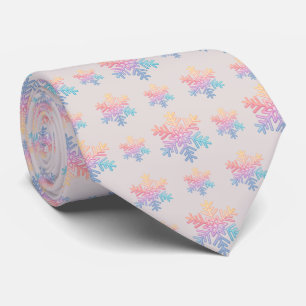 Simple Snowflake Neck Tie