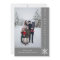 Simple Snowflake New Year's Photo Card | Gray