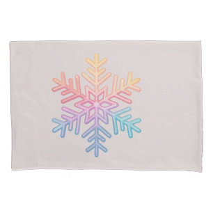 Simple Snowflake Pillow Case