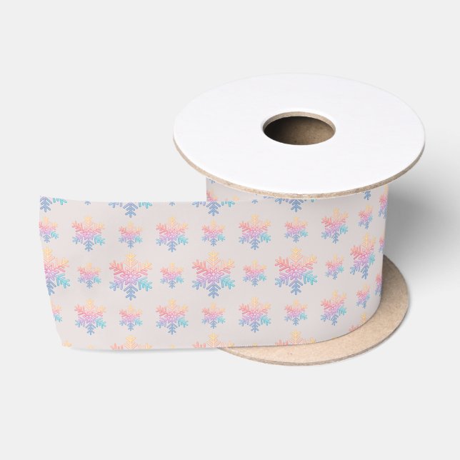 Simple Snowflake Satin Ribbon (Spool)
