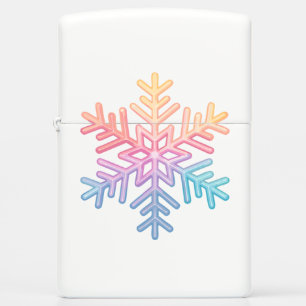 Simple Snowflake Zippo Lighter