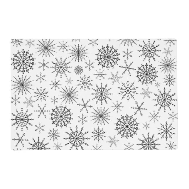 Simple Snowstorm Placemat (Front)