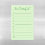 Simple So Grateful Gratitude List  Magnetic Dry Erase Sheet