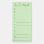 Simple So Grateful Gratitude List Magnetic Notepad