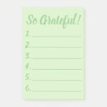 Simple So Grateful Gratitude List Post-it Notes