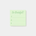 Simple So Grateful Modern Script Typography Post-it Notes