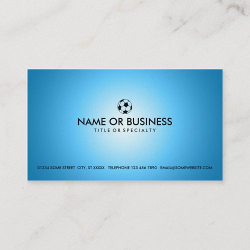 simple soccer business card