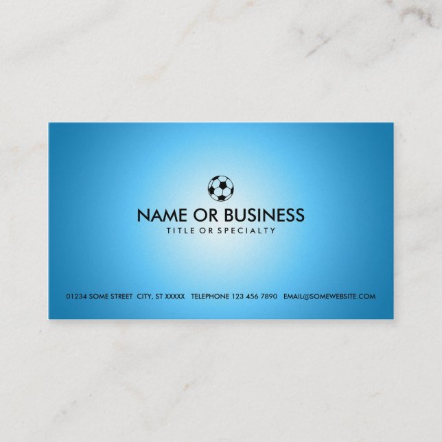 simple soccer business card (Front)
