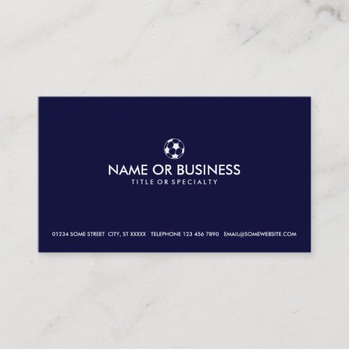 simple soccer business card templates