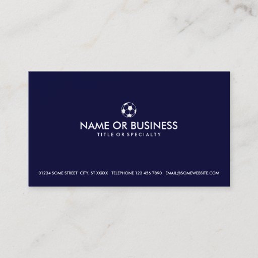 Customizable simple soccer business card templates