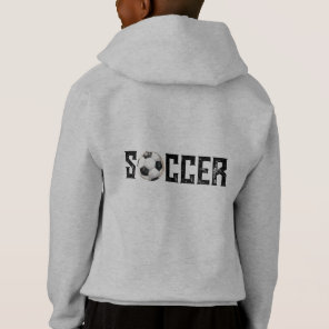 Simple Soccer Youth Hoodie