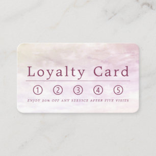 Simple Soft Cloud, Modern Loyalty Card