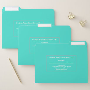 Simple Solicitor File Folders