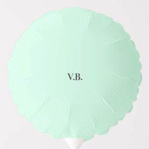 Simple solid color add name text monogram balloon