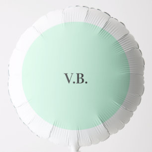 Simple solid color add name text monogram balloon