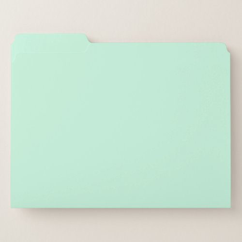 Simple solid color add name text monogram  file folder