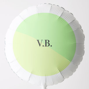 Simple solid color add name text monogram yellow g balloon