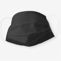 Simple Solid Color Black Texture Cloth Face Mask
