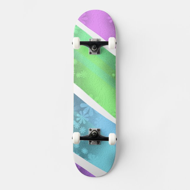 simple solid color custom personalized skateboard (Front)