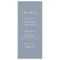 Simple Solid Color Dusty Blue Mist Wedding Menu