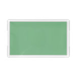 Simple solid color plain Absinthe pastel Green Acrylic Tray