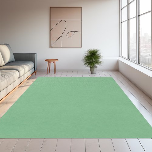 Simple solid color plain Absinthe pastel Green Rug