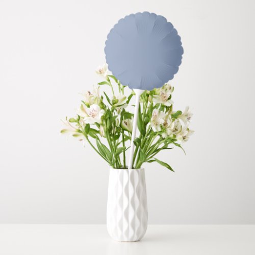 Simple solid color plain slate blue balloon